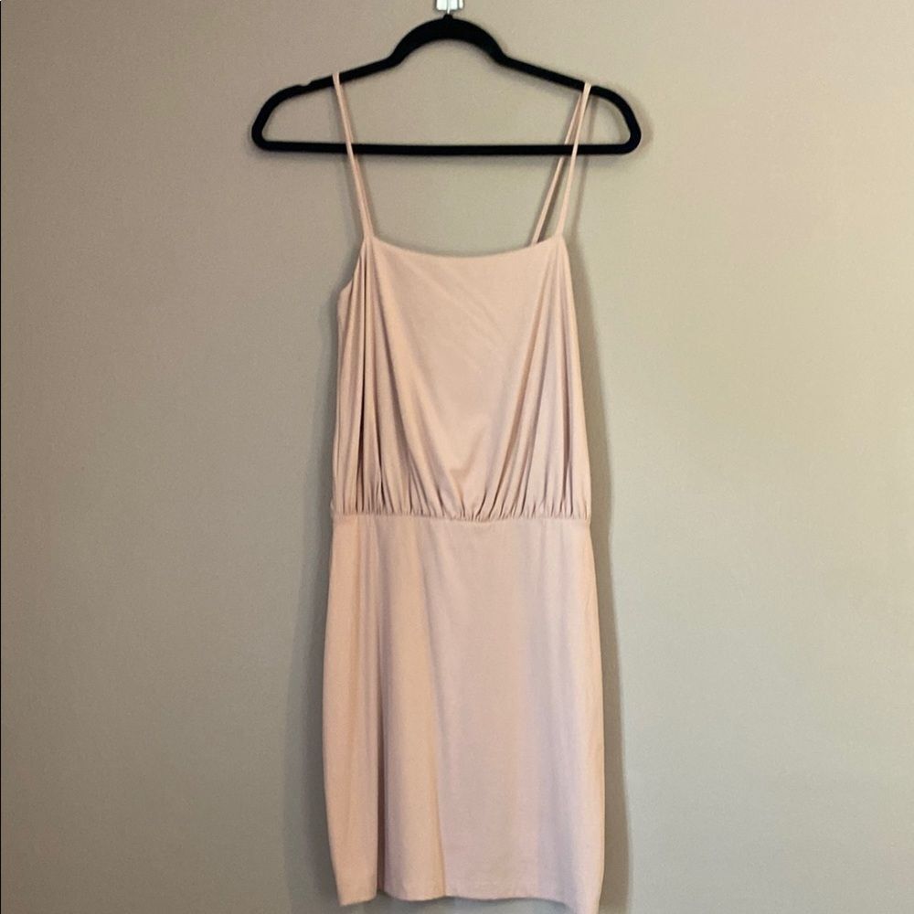 Susana Monaco Elegant Blush Light Pink/Peach Dress Spaghetti Strap Small